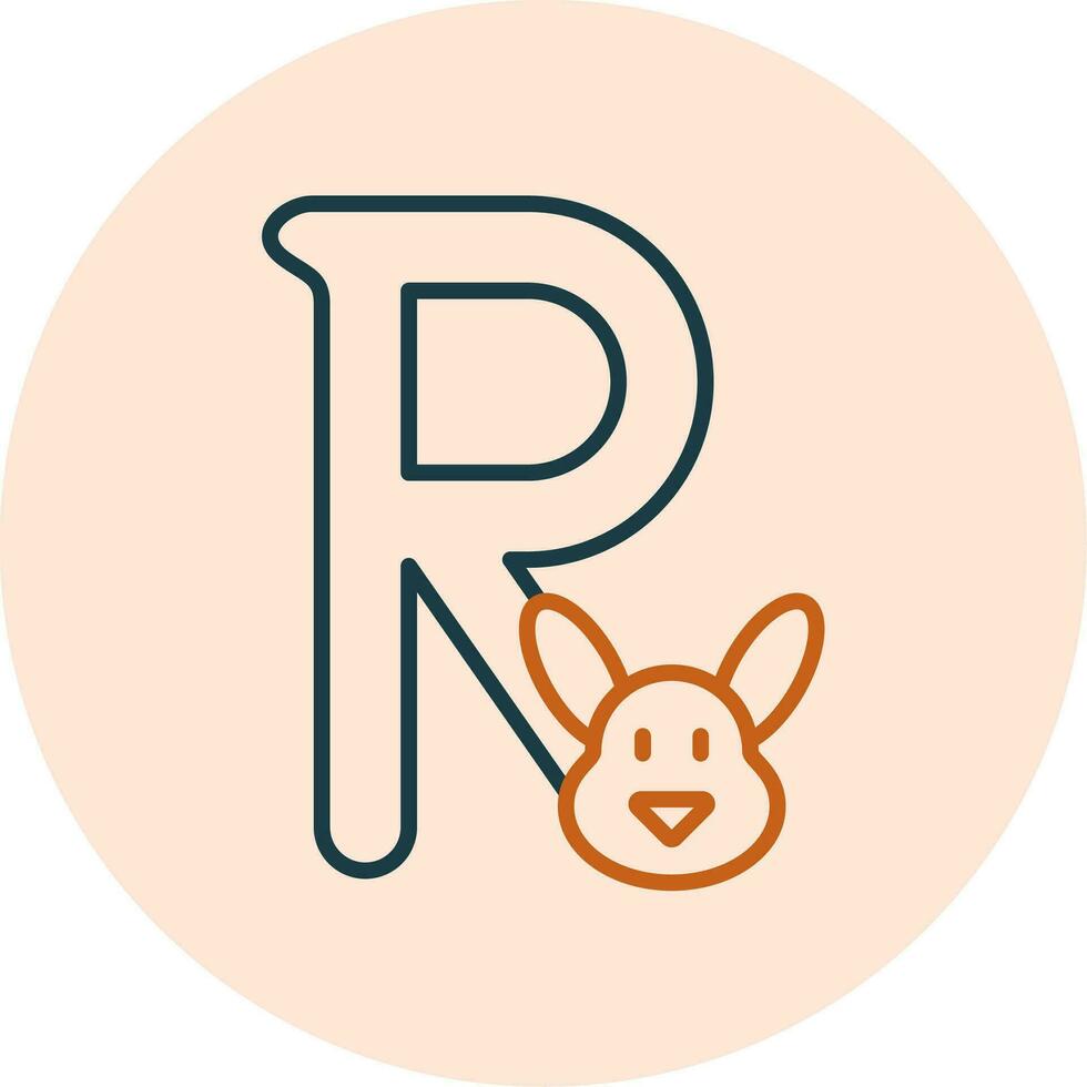 Capital R Vector Icon
