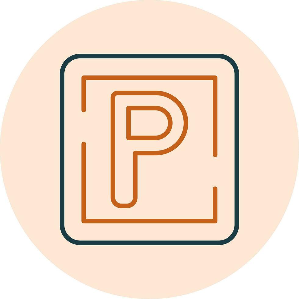 Parking Sign Vector Icon