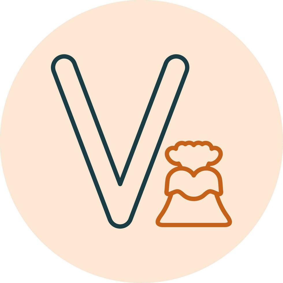 Small V Vector Icon