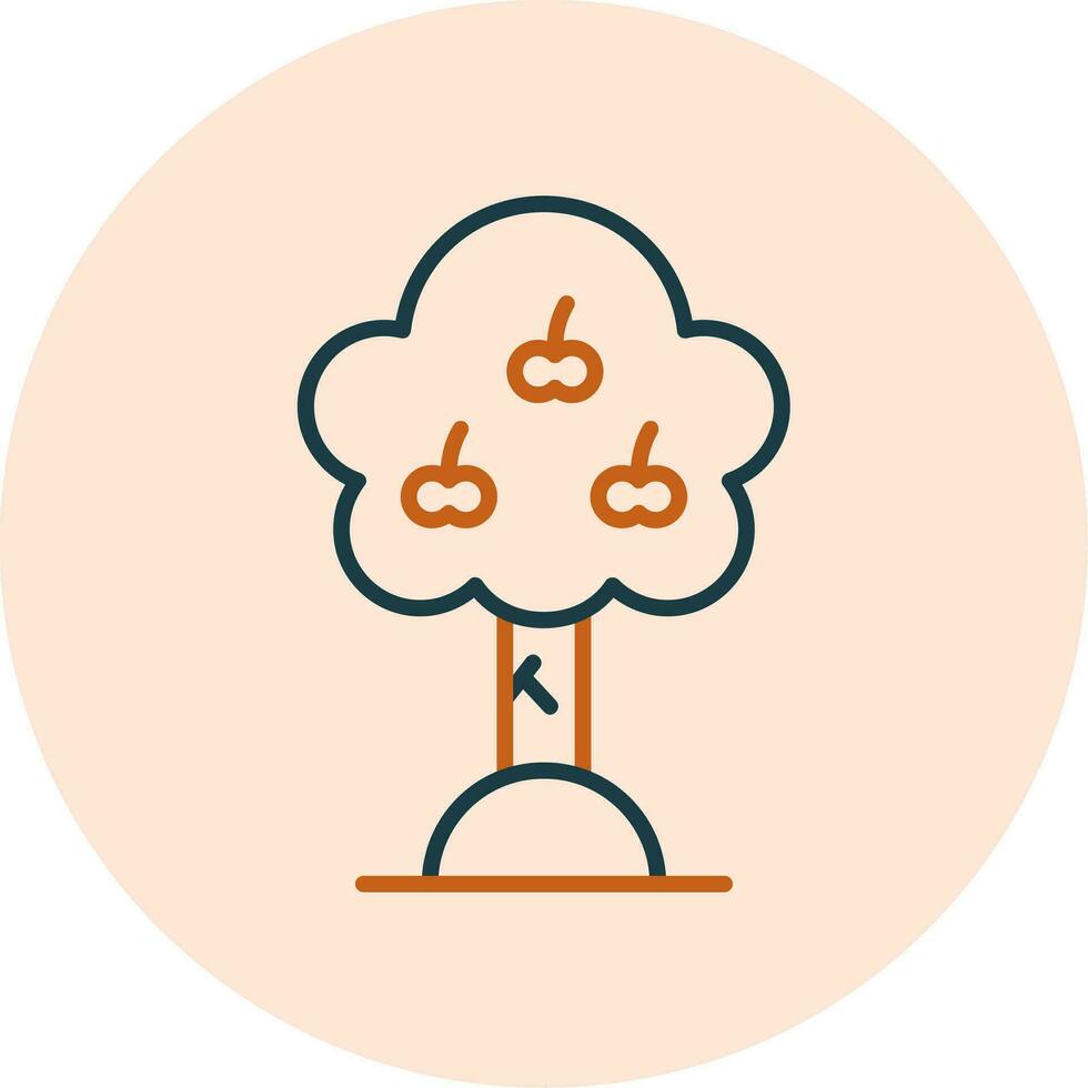 Apple Tree Vector Icon