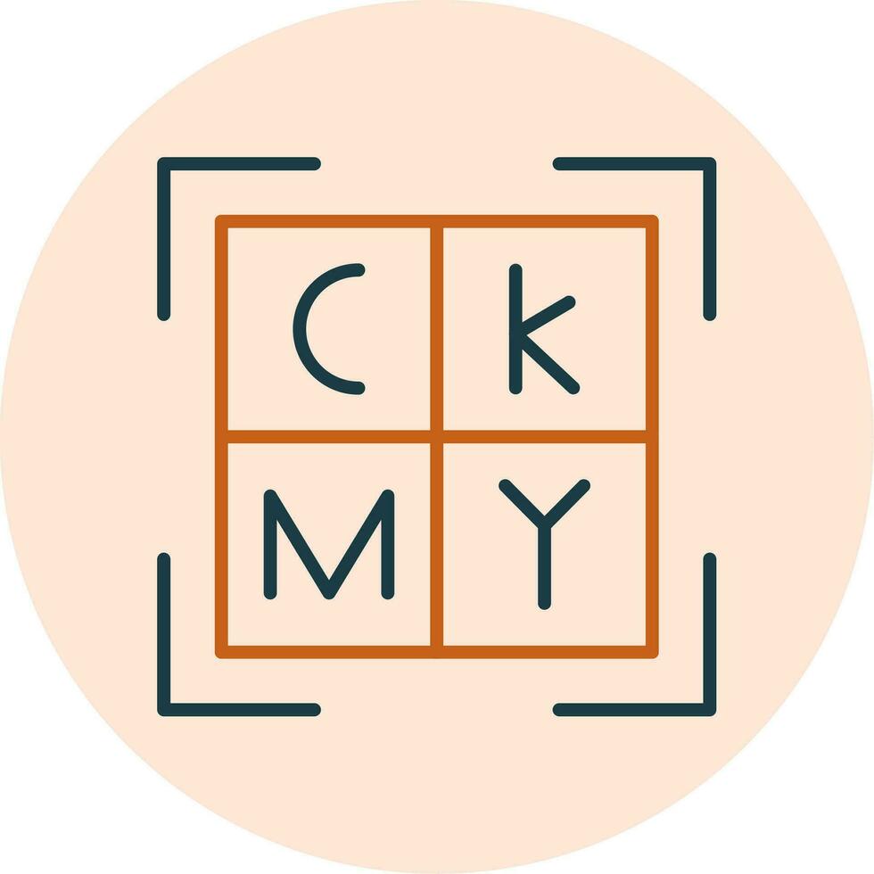 Cmyk Vector Icon