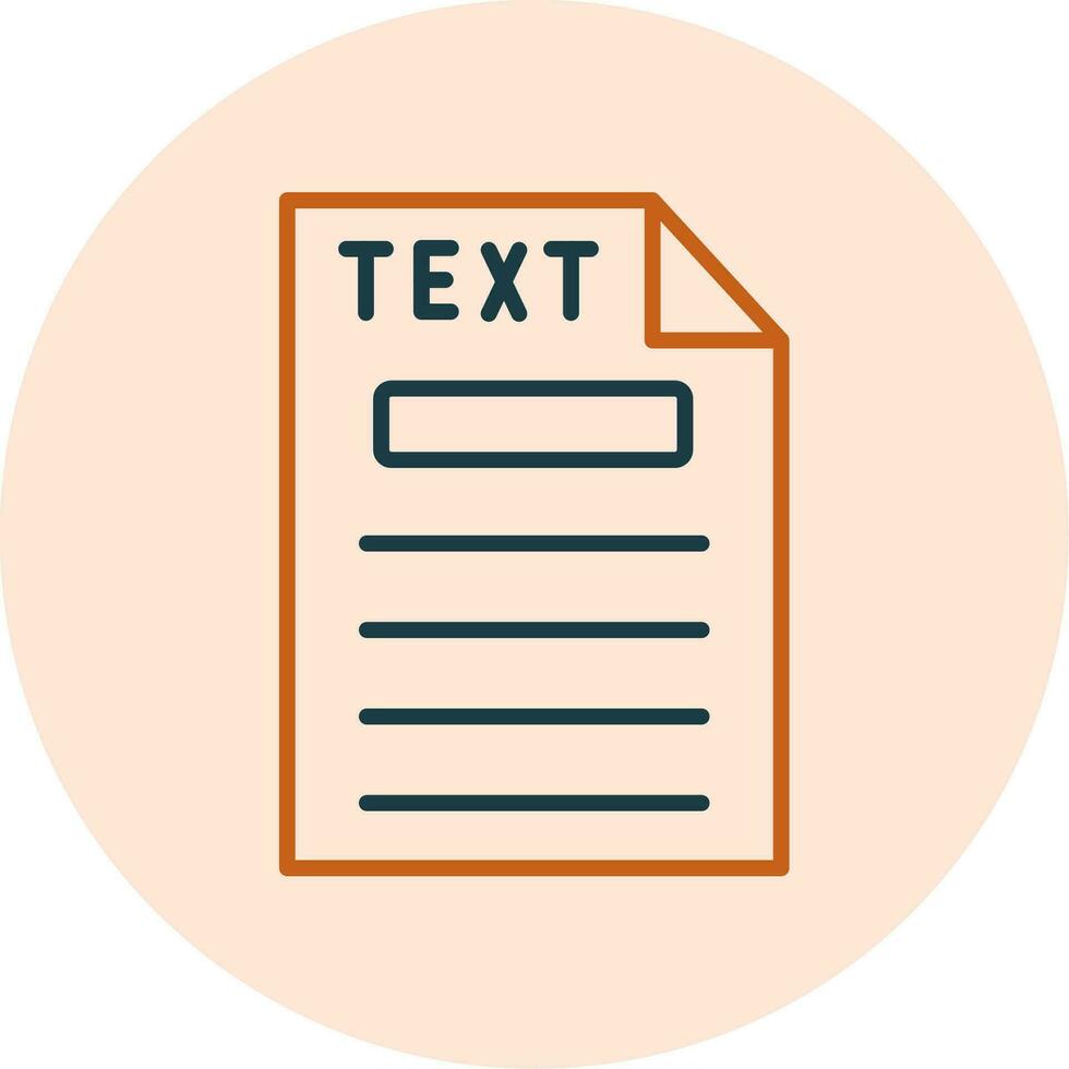 Text Vector Icon