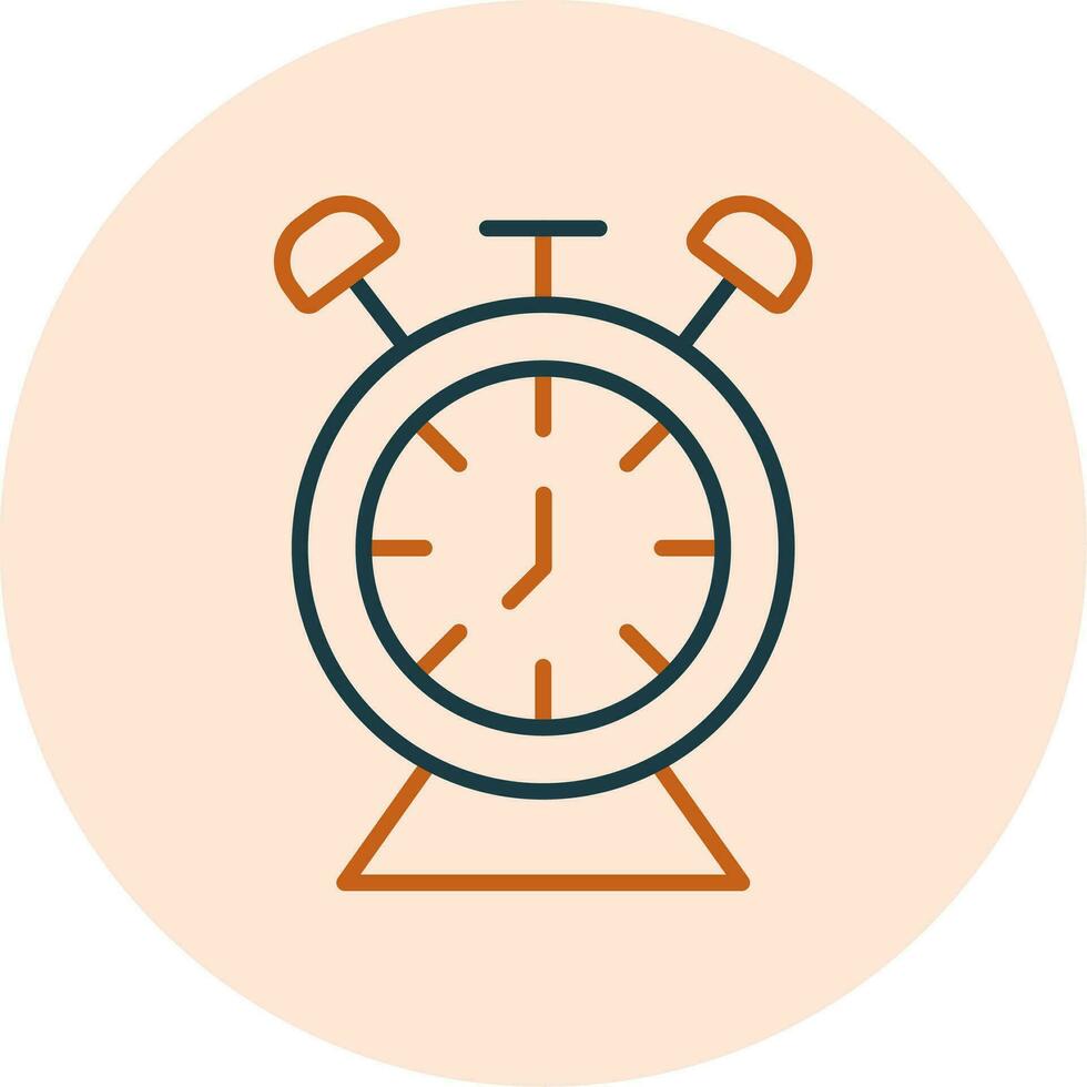 Desk Clock Vector Icon