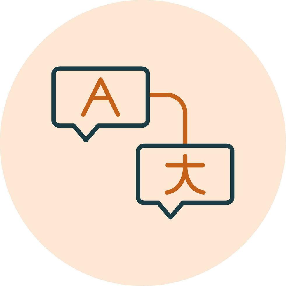 icono de vector de traducción