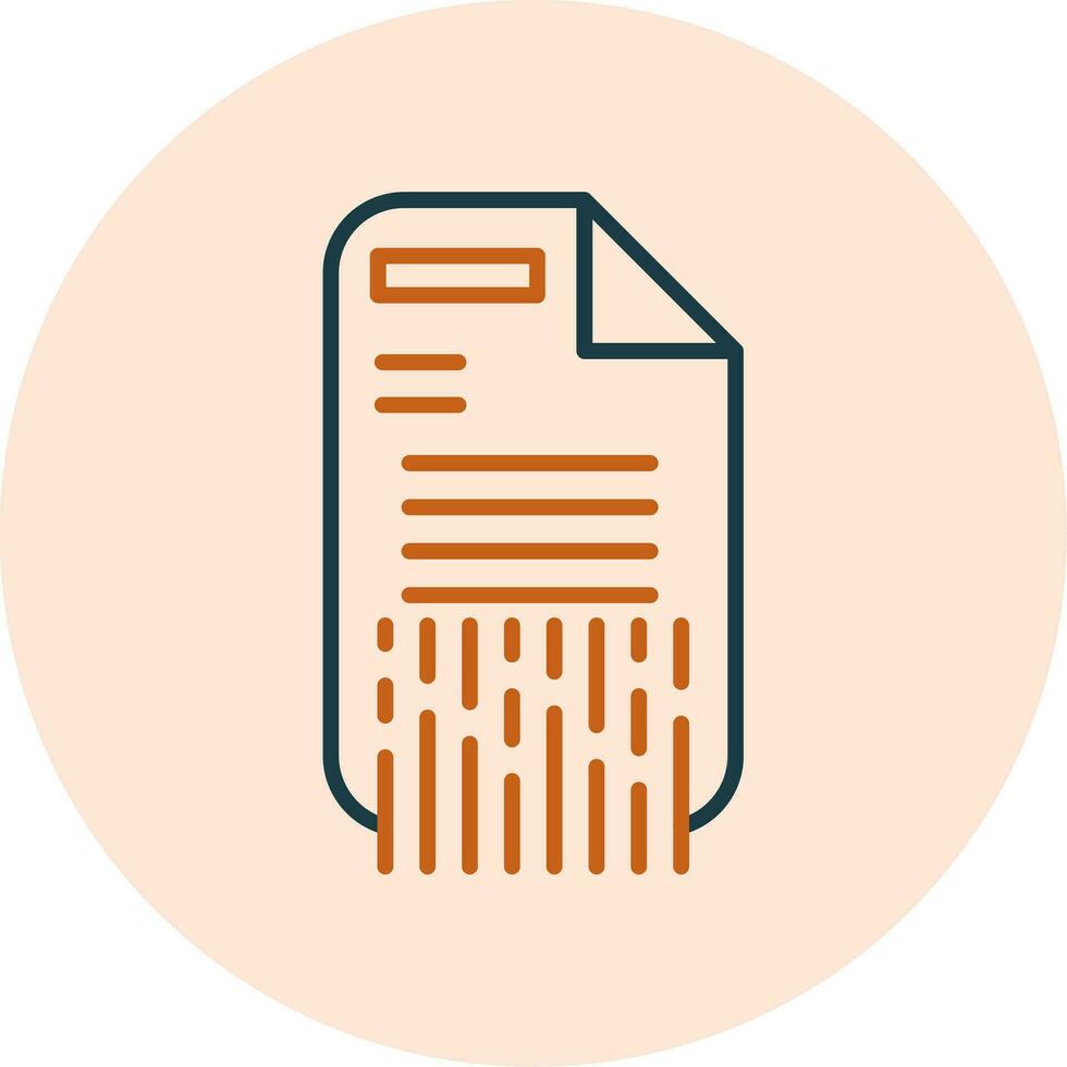 Shredding Vector Icon