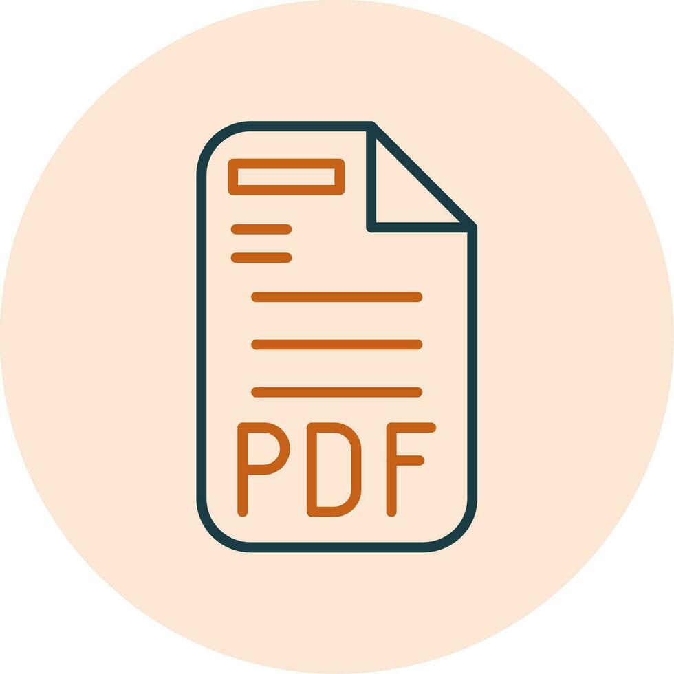 icono de vector de pdf