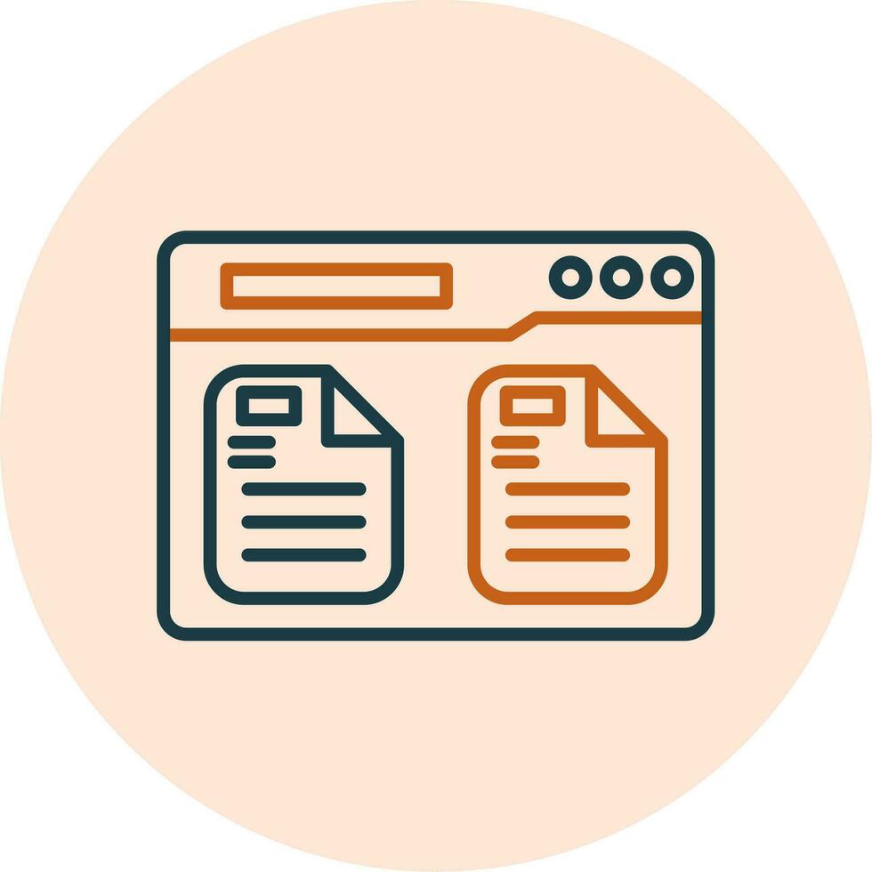 icono de vector de explorador de archivos