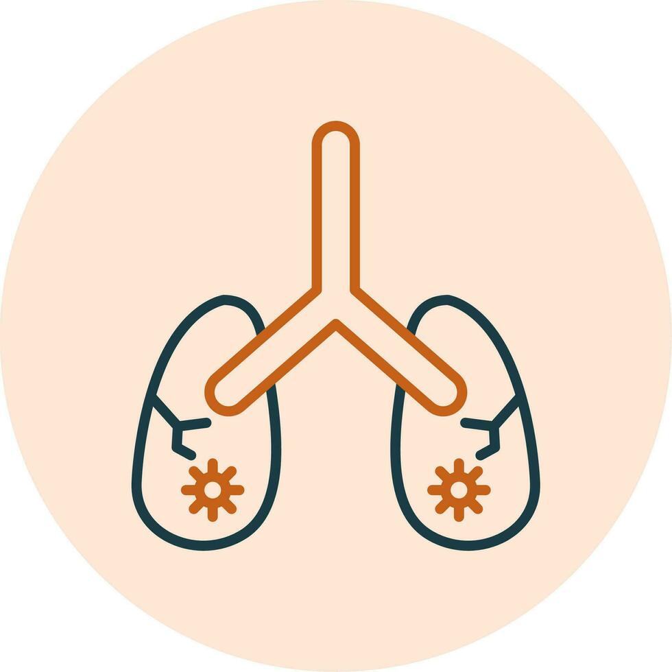 Lungs Vector Icon