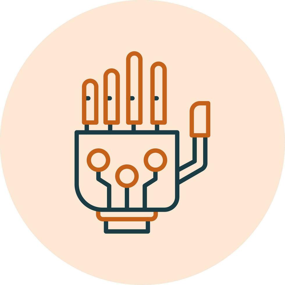 Robotic Hand Vector Icon