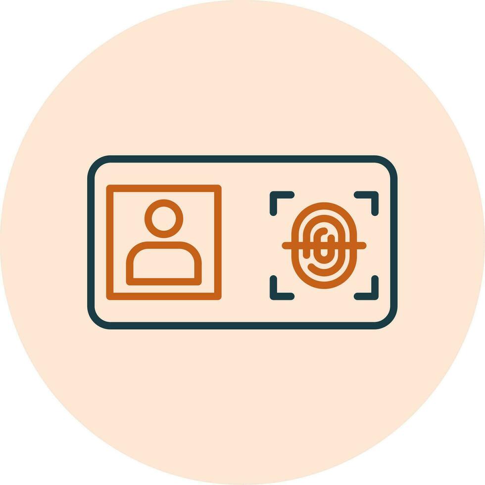 Biometric Identification Vector Icon