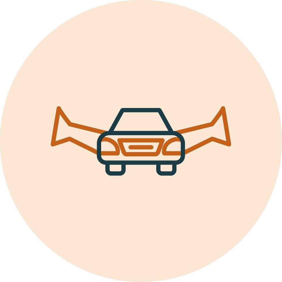 Flying Car Vector Icon
