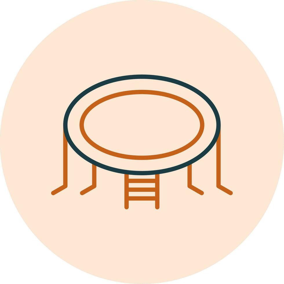 Trampoline Vector Icon