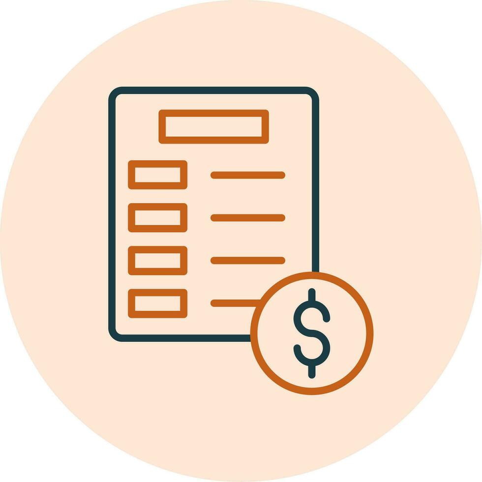 Invoice Vector Icon