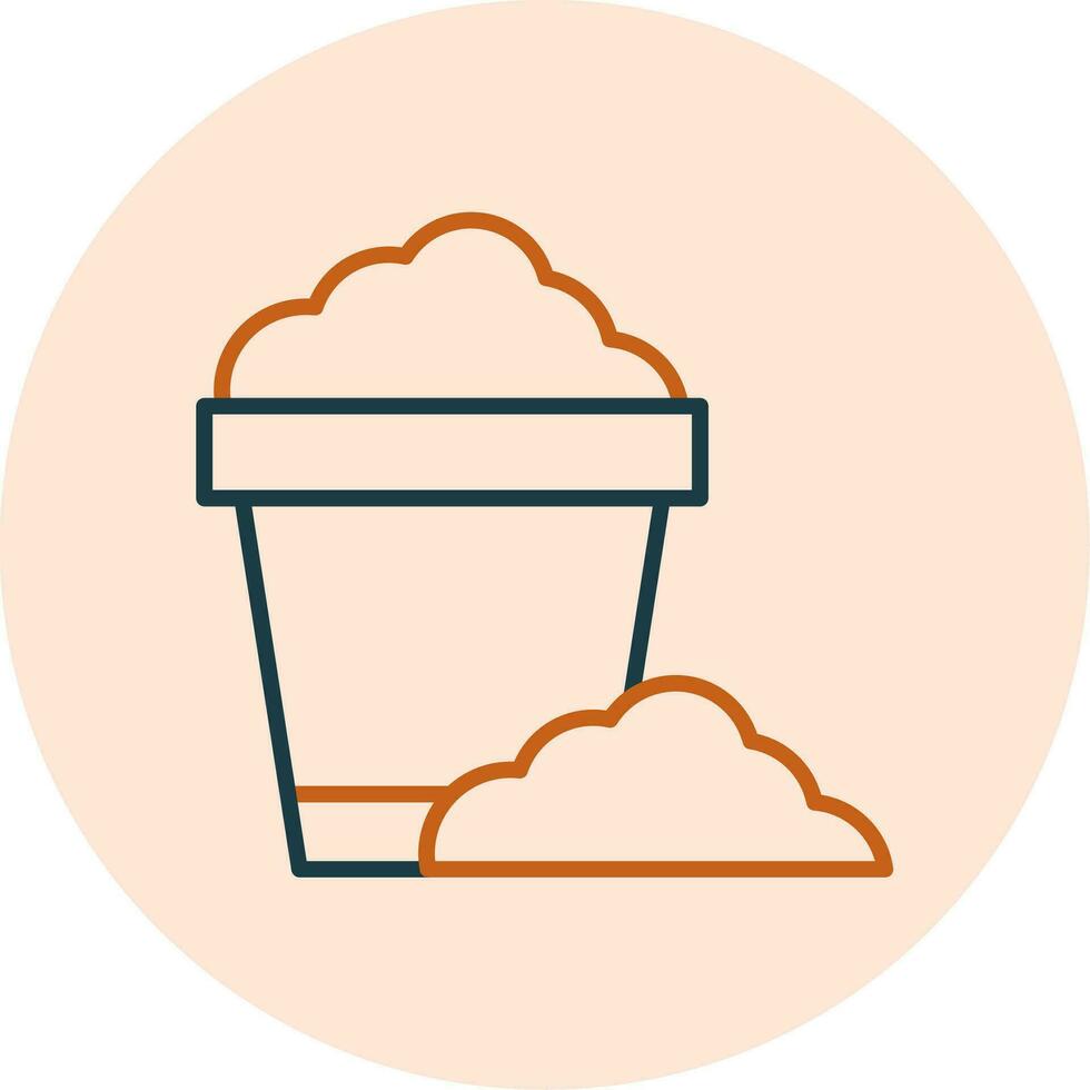 Sand Bucket Vector Icon