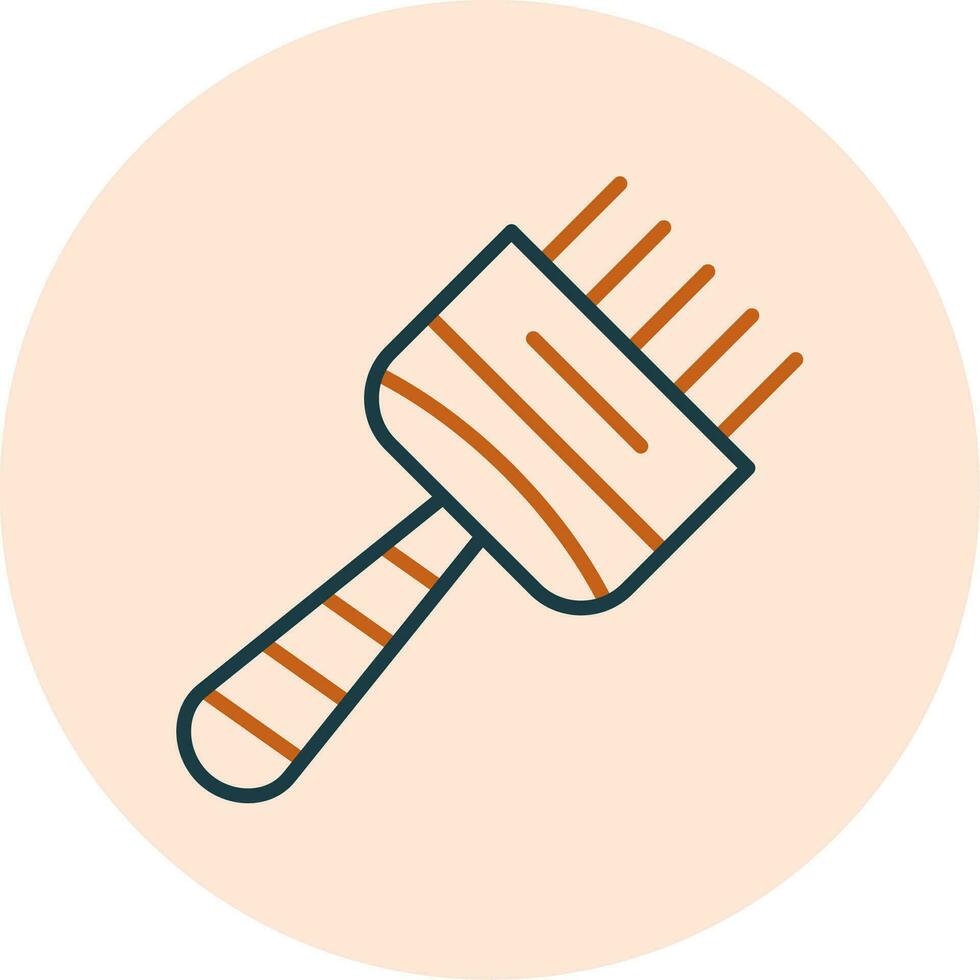 Hair Dye Brush Vector Icon