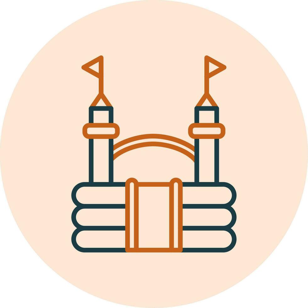 Bouncy Castle Vector Icon