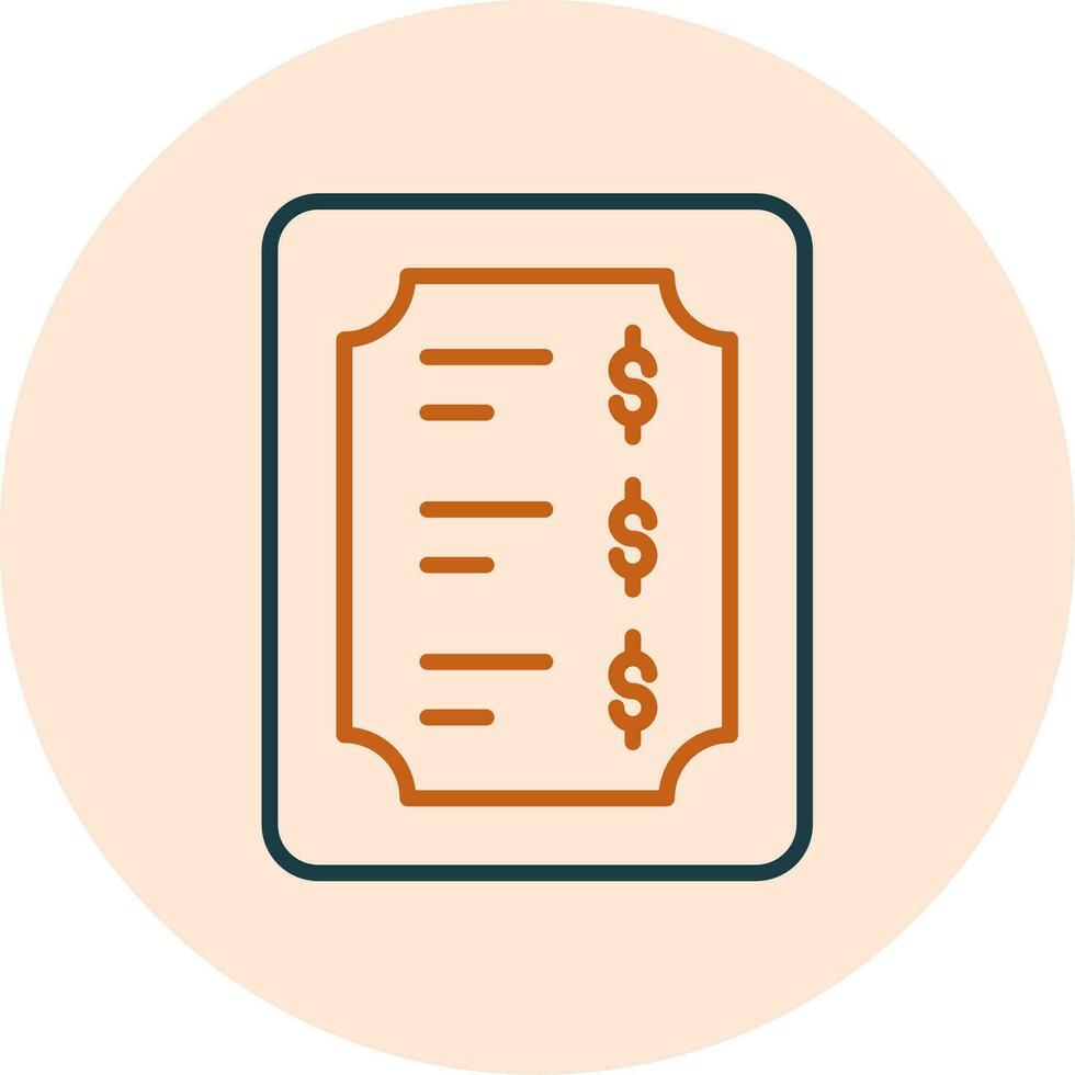 Price List Vector Icon