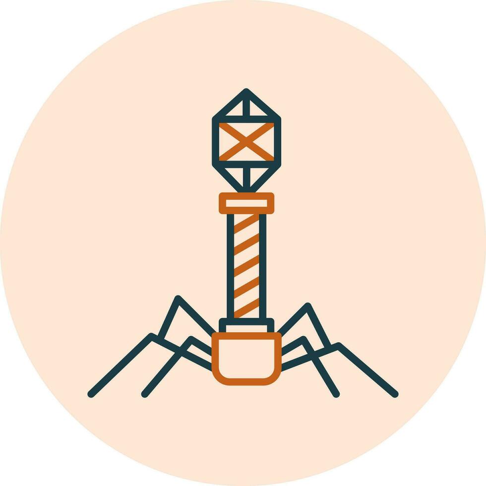 Bacteriophage Vector Icon