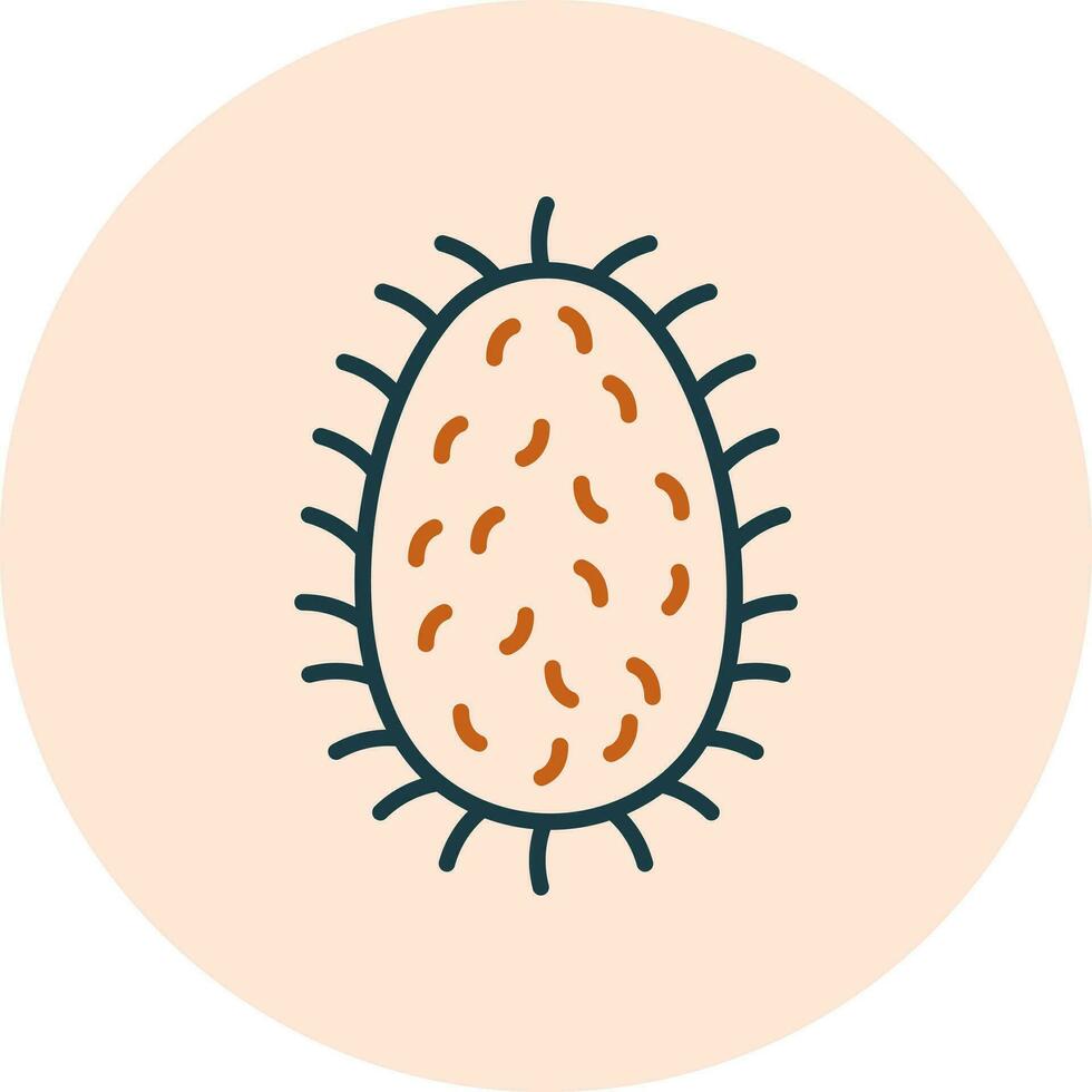 rabia lisavirus vector icono