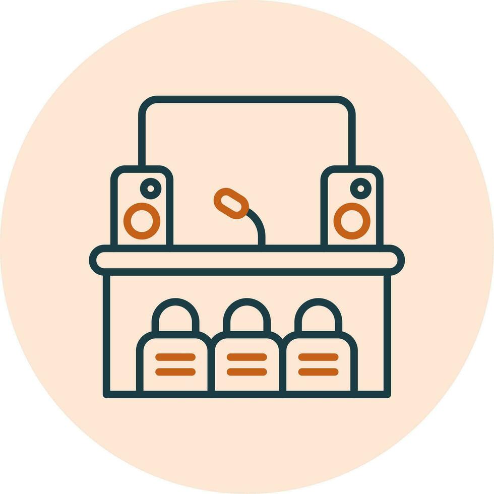 Stage Vector Icon