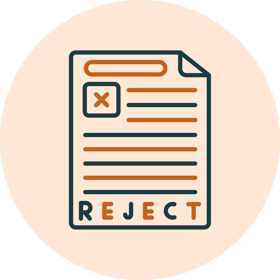 Reject Vector Icon