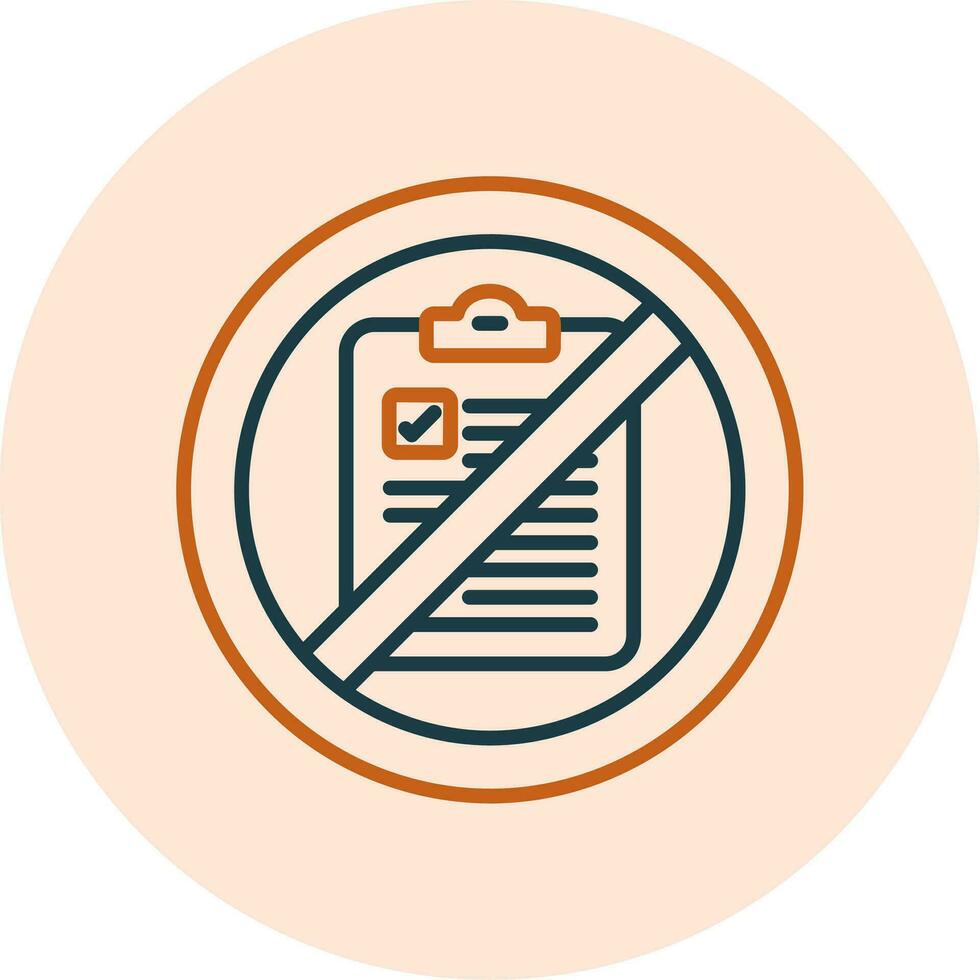 Not Qualified Vector Icon