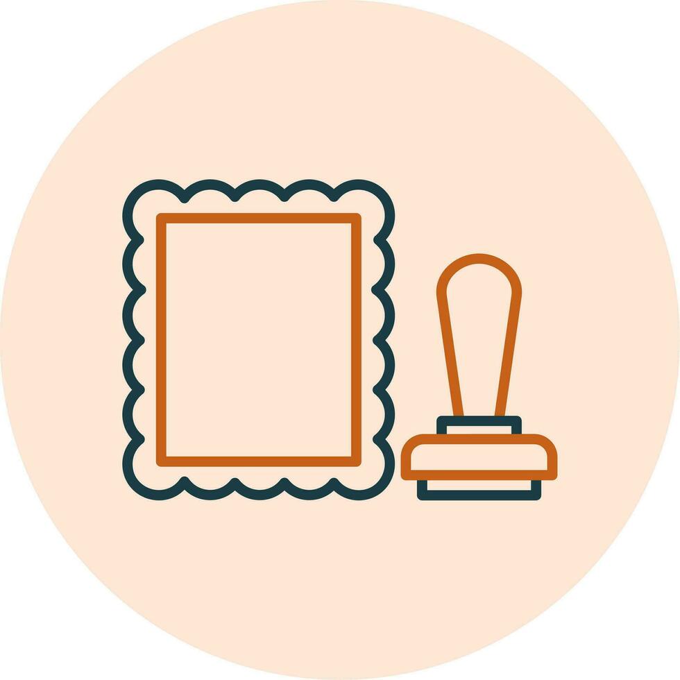 stamped Vector Icon