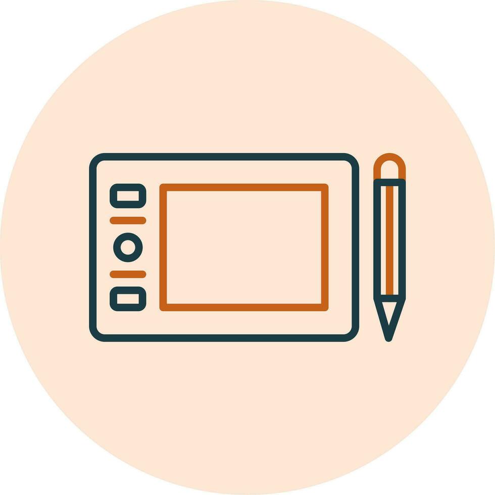 Graphic Tablet Vector Icon