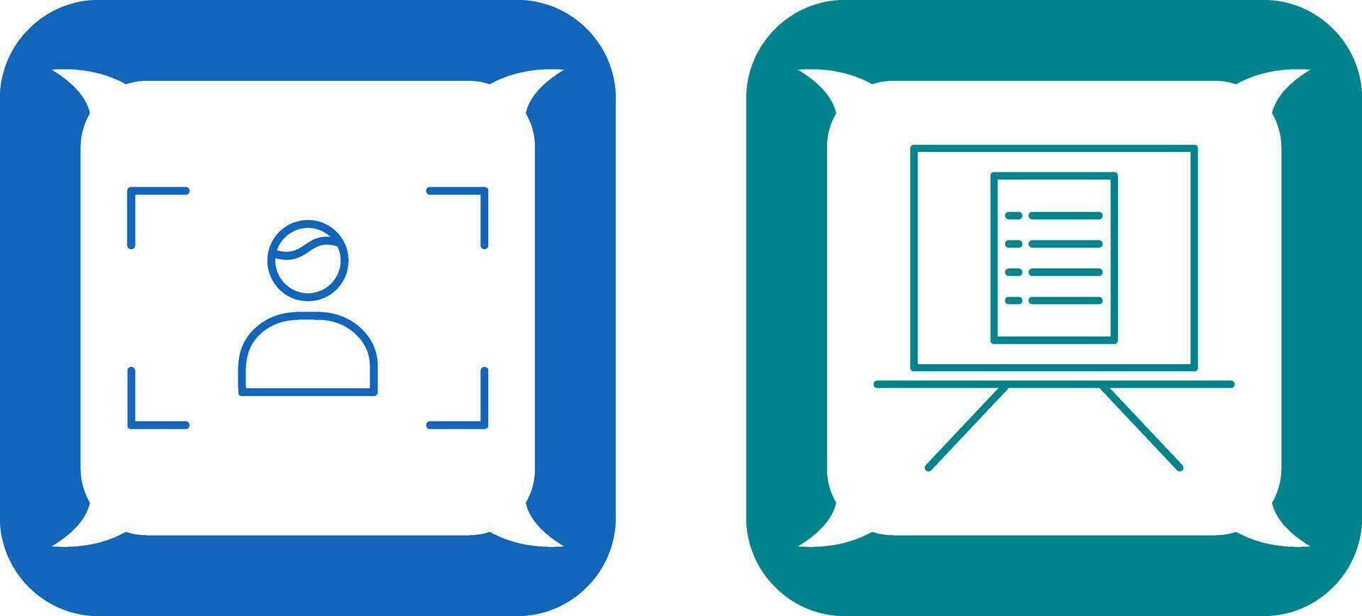 focus and notice board Icon vector