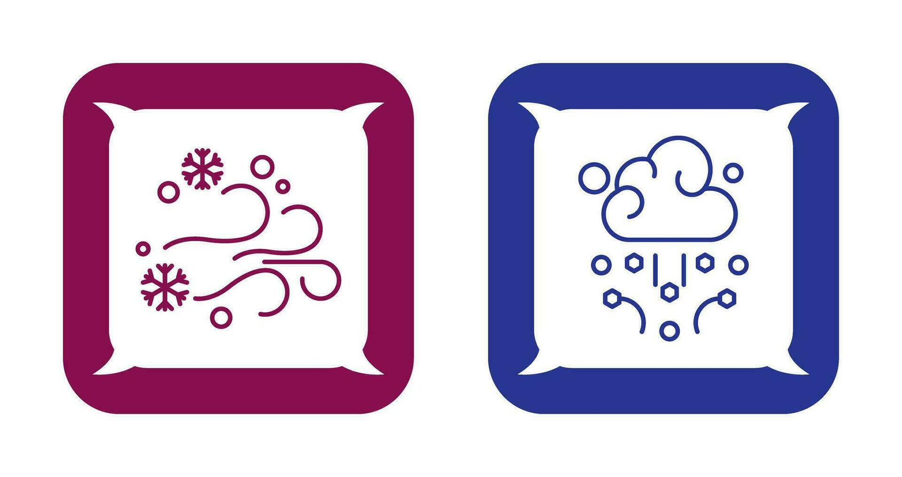 Blizzard and Hail Icon vector