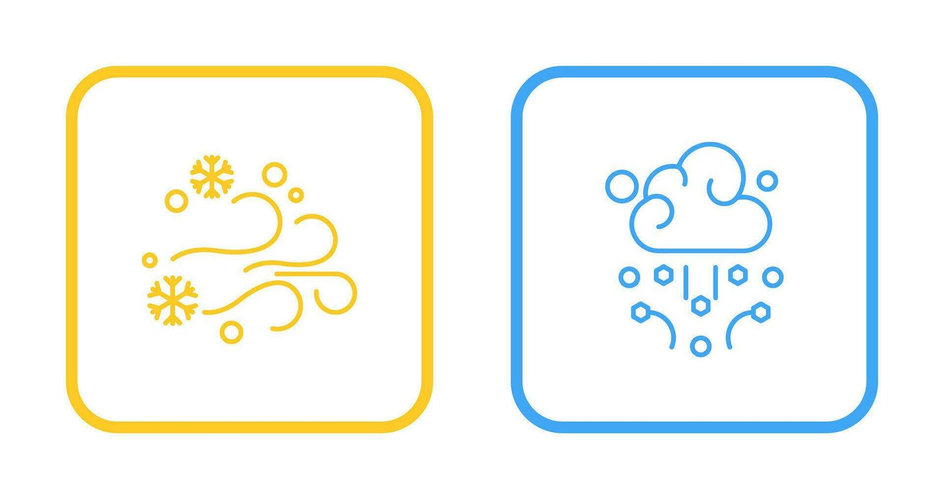 Blizzard and Hail Icon vector