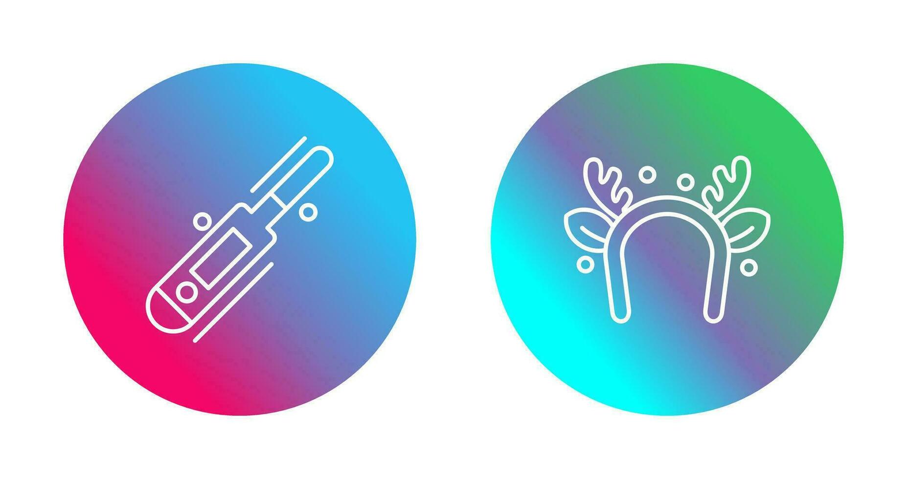 Thermometer and Headband Icon vector