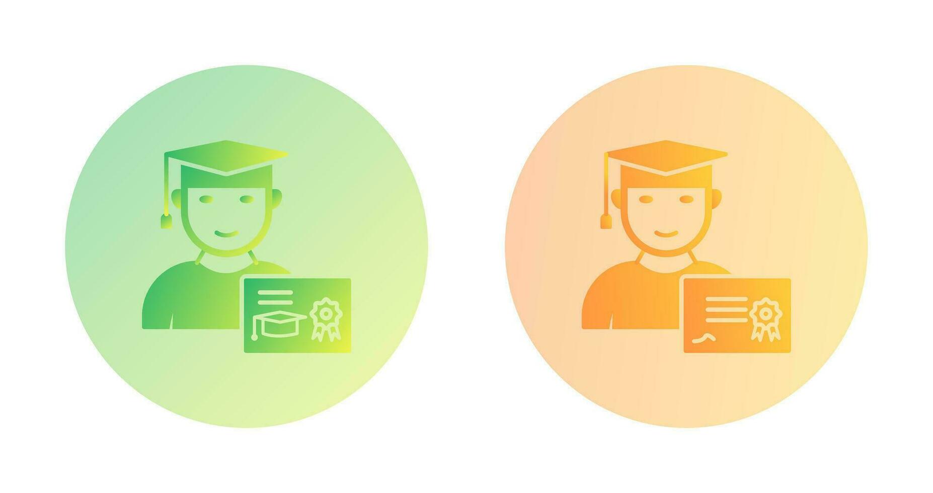 Receiving Dewgree and Receiving Diploma Icon vector