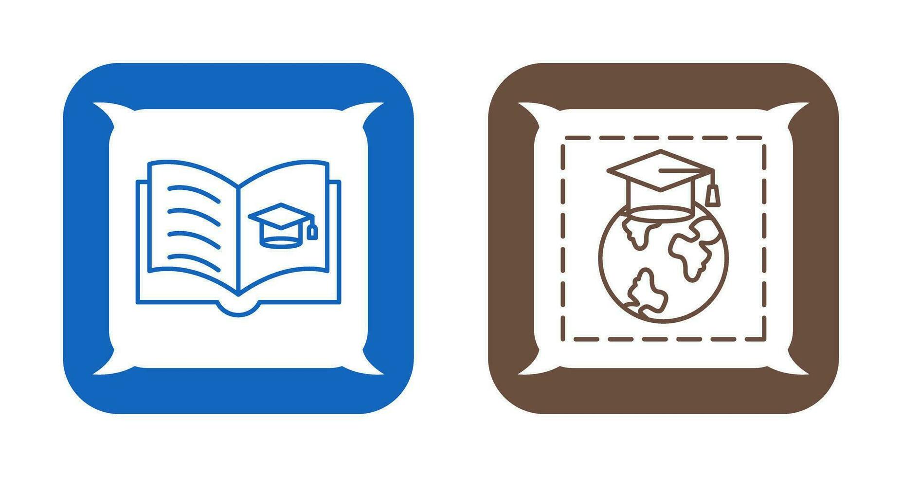 Open Book and Earth Icon vector