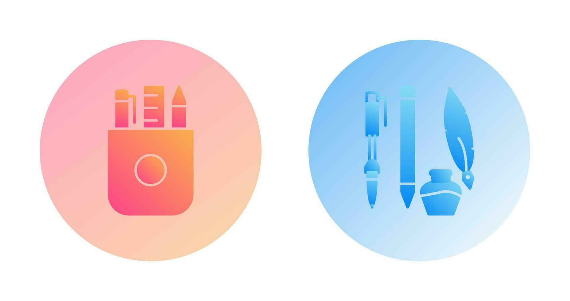 Stationery and Writing Equipment Icon vector