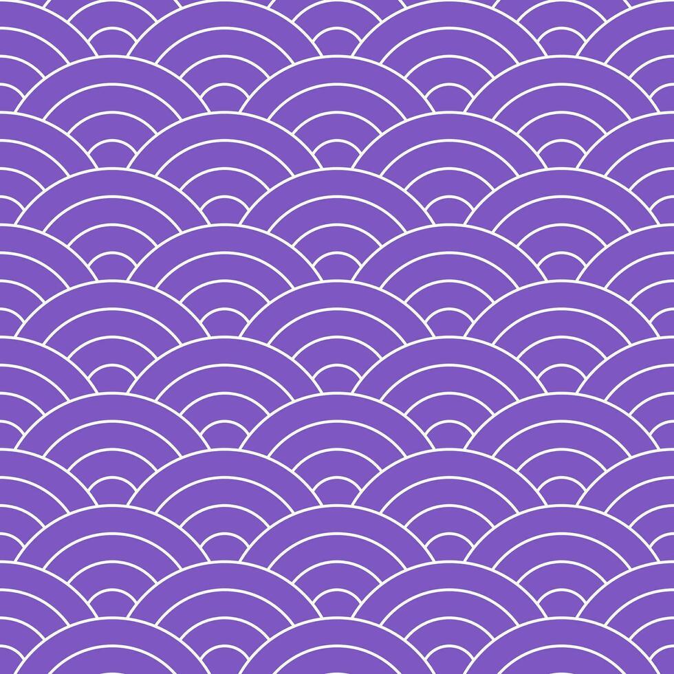 Purple Japanese wave pattern background. Japanese pattern vector. Waves background illustration. for clothing, wrapping paper, backdrop, background, gift card. vector