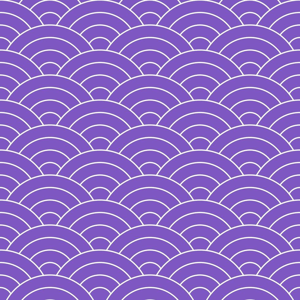 Purple Japanese wave pattern background. Japanese pattern vector. Waves background illustration. for clothing, wrapping paper, backdrop, background, gift card. vector