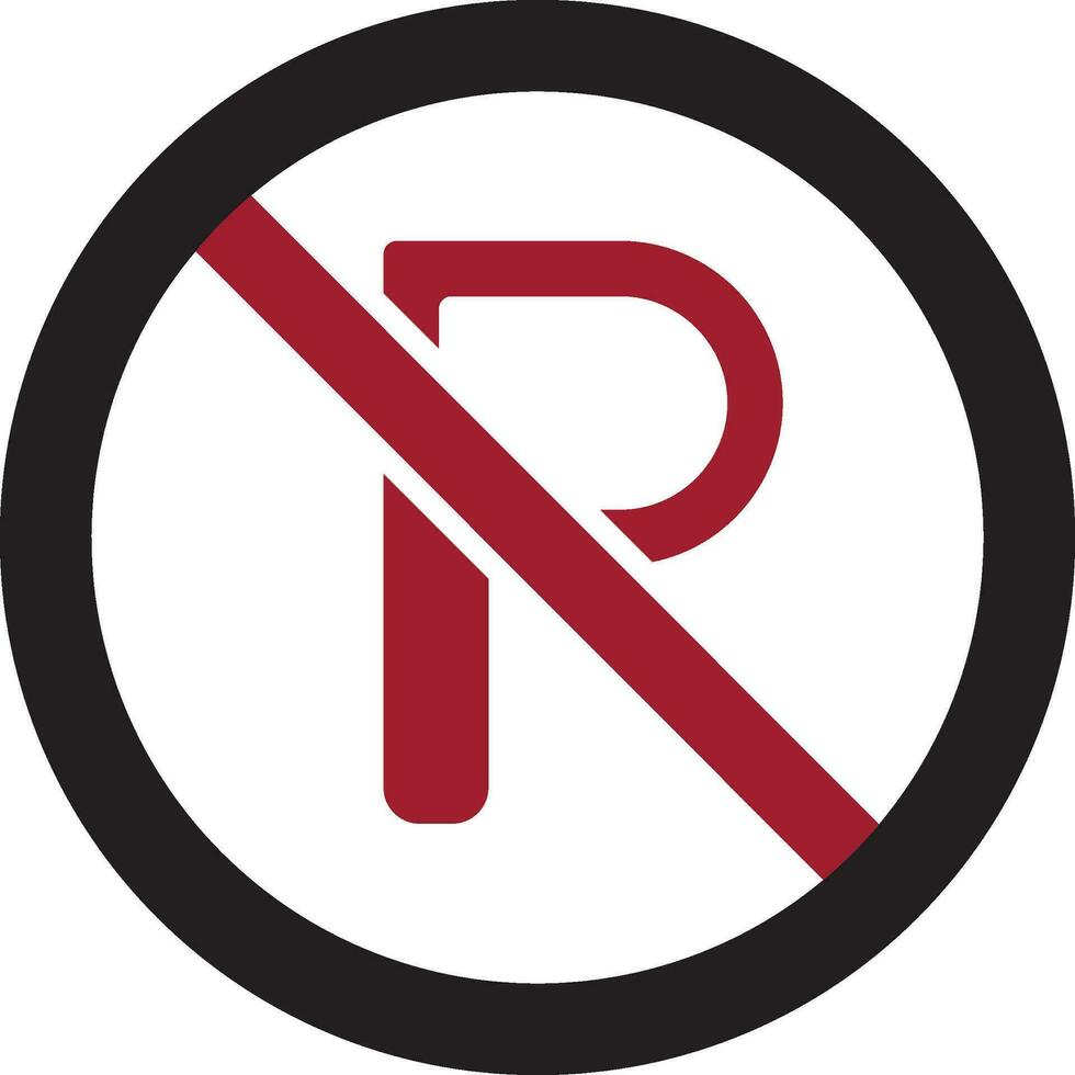 No Parking Vector Icon