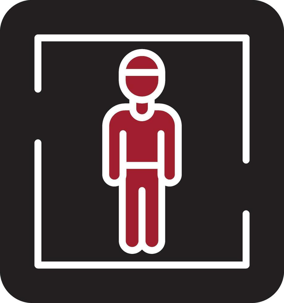 Male Toilet Sign Vector Icon
