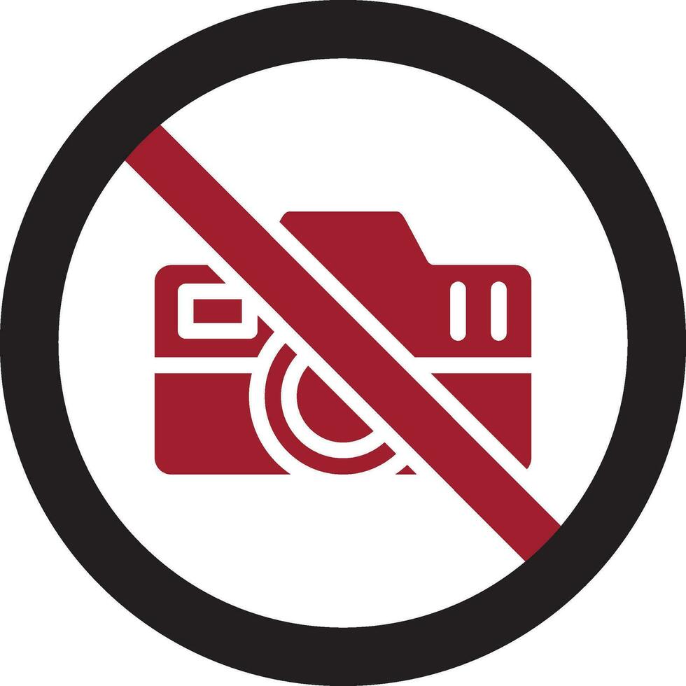 No Camera Vector Icon