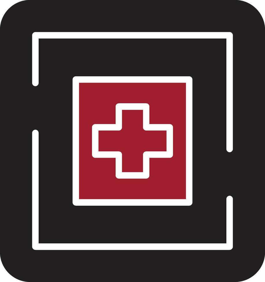 icono de vector de hospital