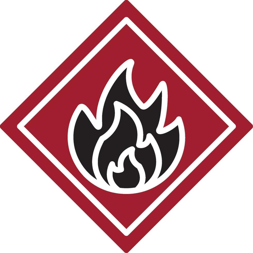 Flammable Vector Icon