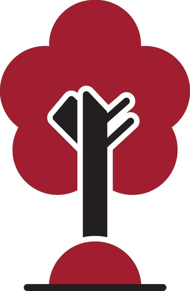 Cherry Tree Vector Icon