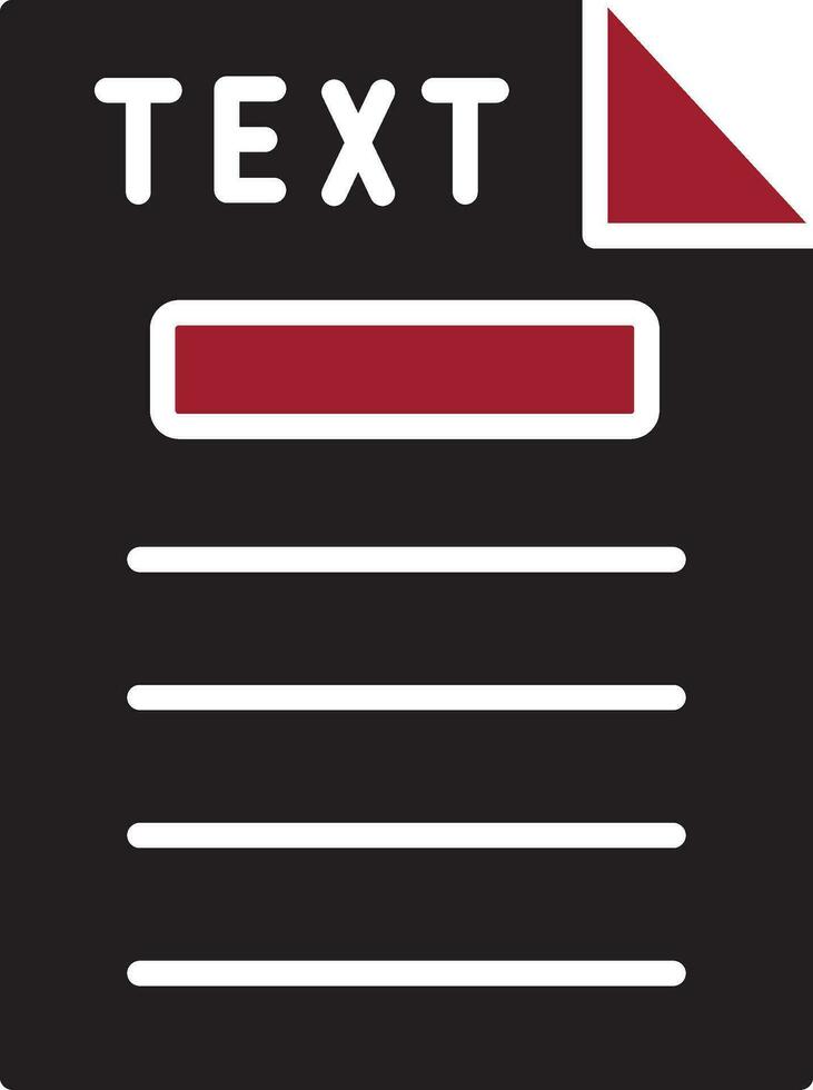 Text Vector Icon