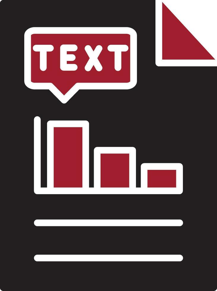 icono de vector de texto