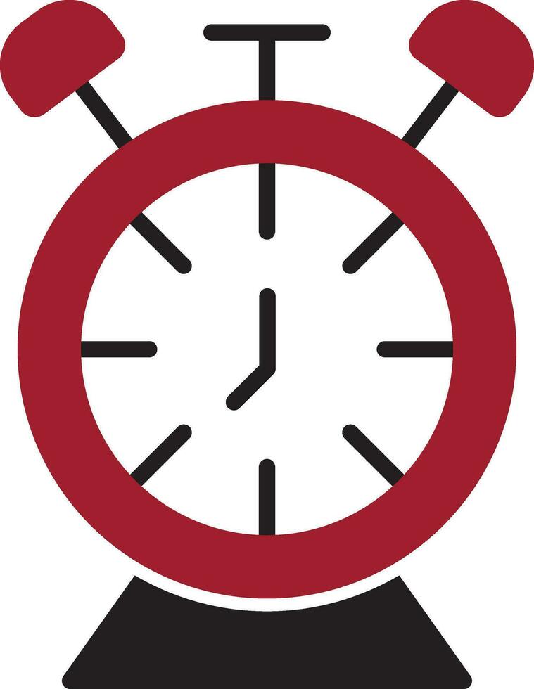 Desk Clock Vector Icon