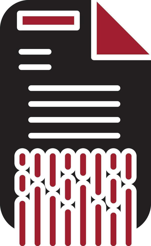 Shredding Vector Icon