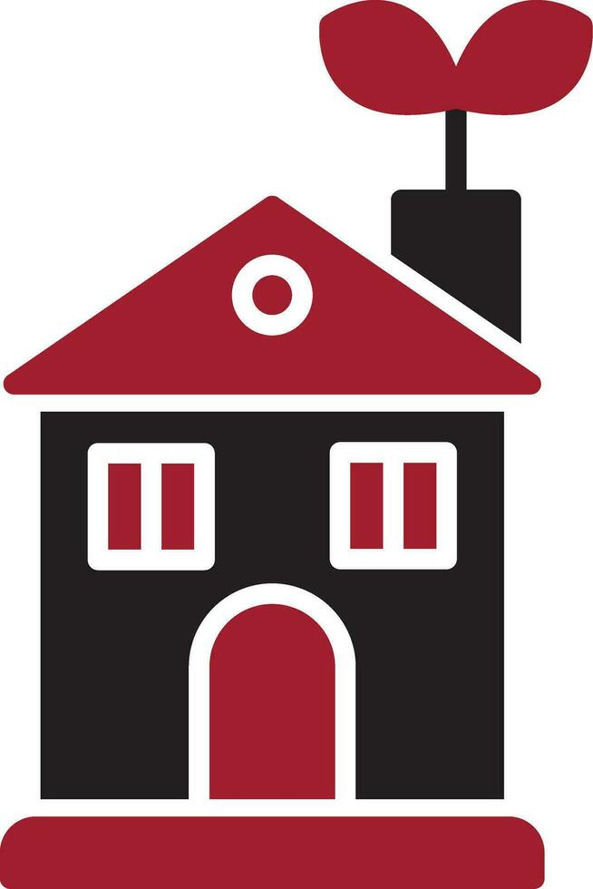 Eco House Vector Icon