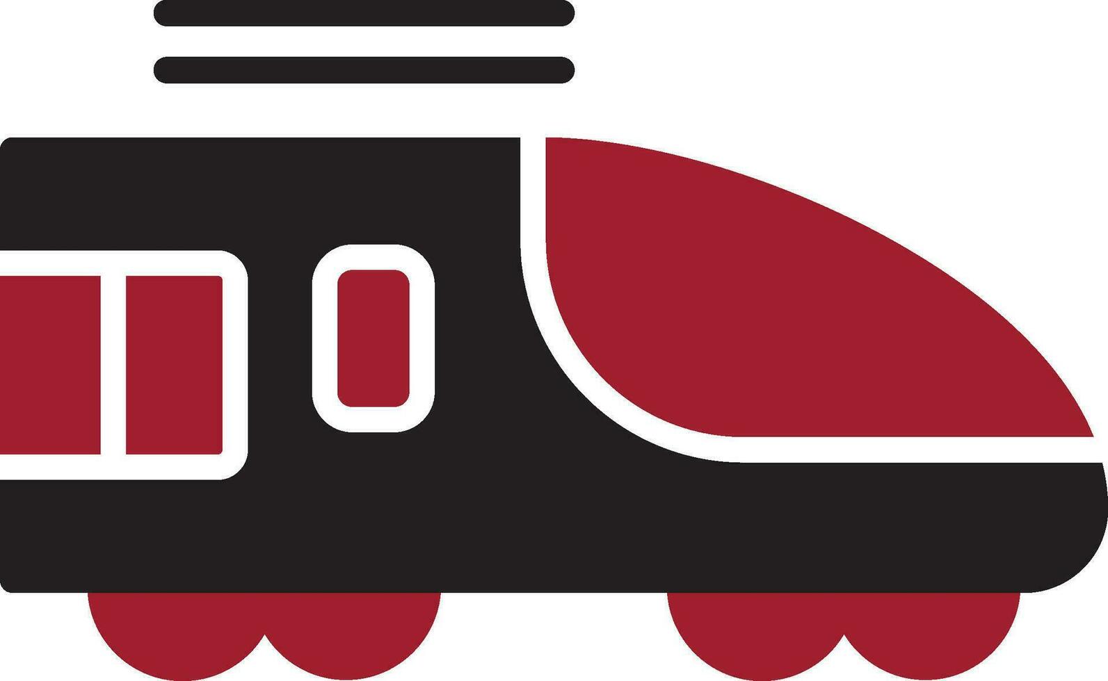 High Speed Train Vector Icon