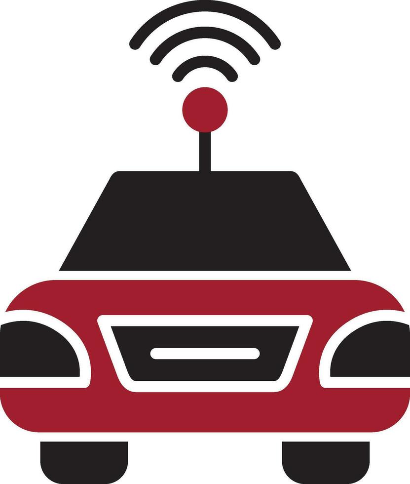 Autonomous Car Vector Icon